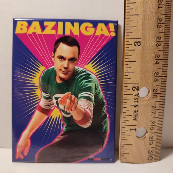 Big Bang Theory Sheldon Bazinga Fridge Magnet Official TV Show Collectible Decor - Picture 3 of 3